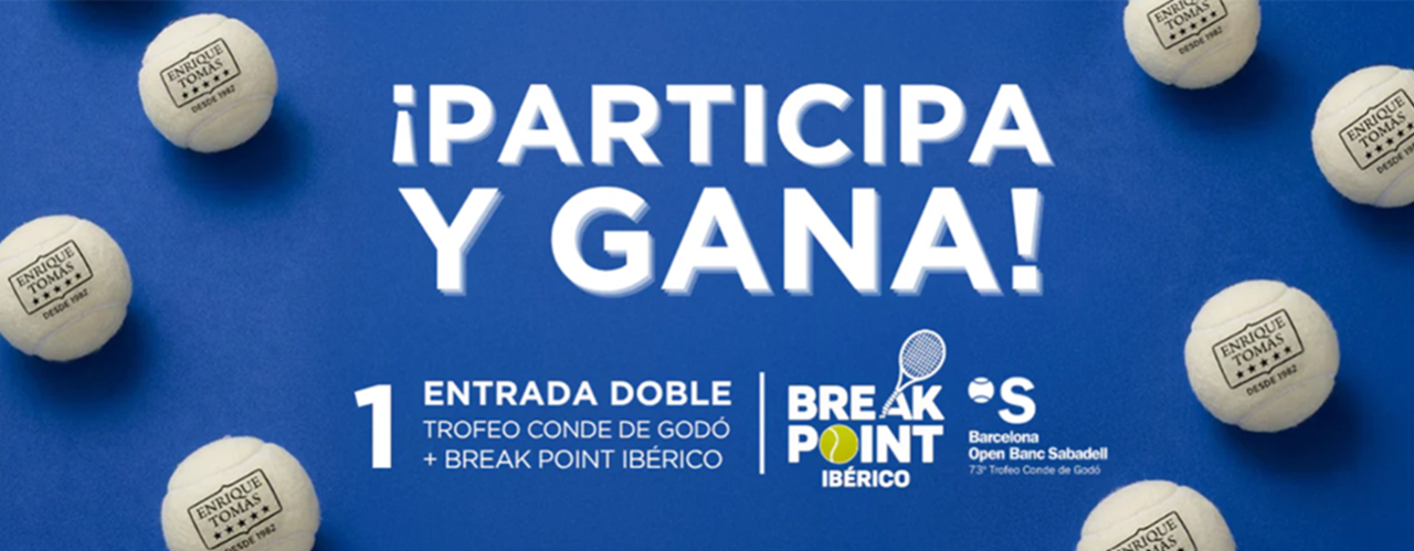 Enrique Tomás sortea una entrada para el Trofeo Conde de Godó